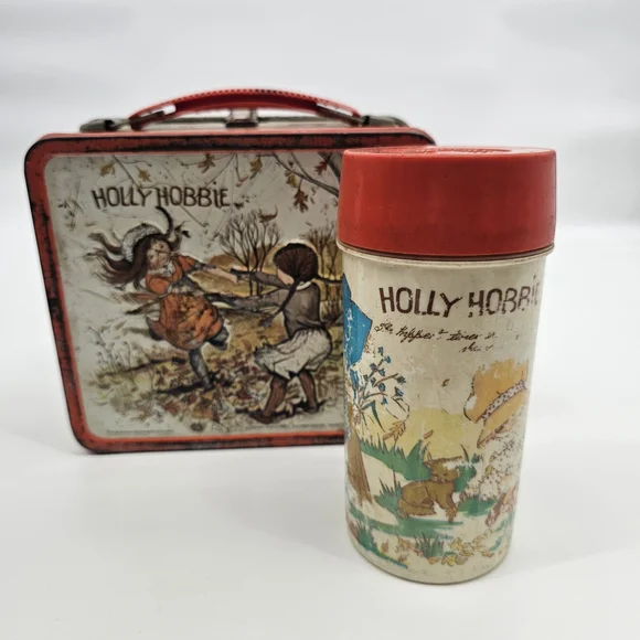 Holly Hobbie Vintage Metal Lunchbox & Thermos Set - Picture 14 of 14